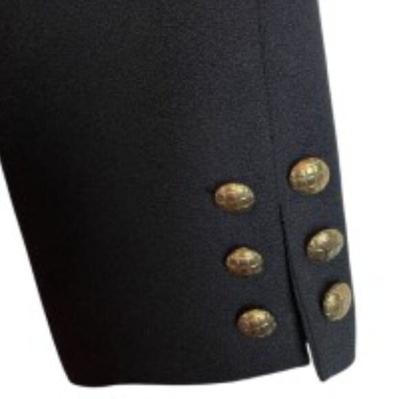 LEW MAGRAM VINTAGE DOUBLE BREASTED BLAZER W/ANTIQUE GOLD-TONED BUTTONS SIZE 10 - Picture 7 of 8